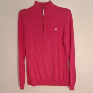 EUC VV Pink Half-Zip Sweater